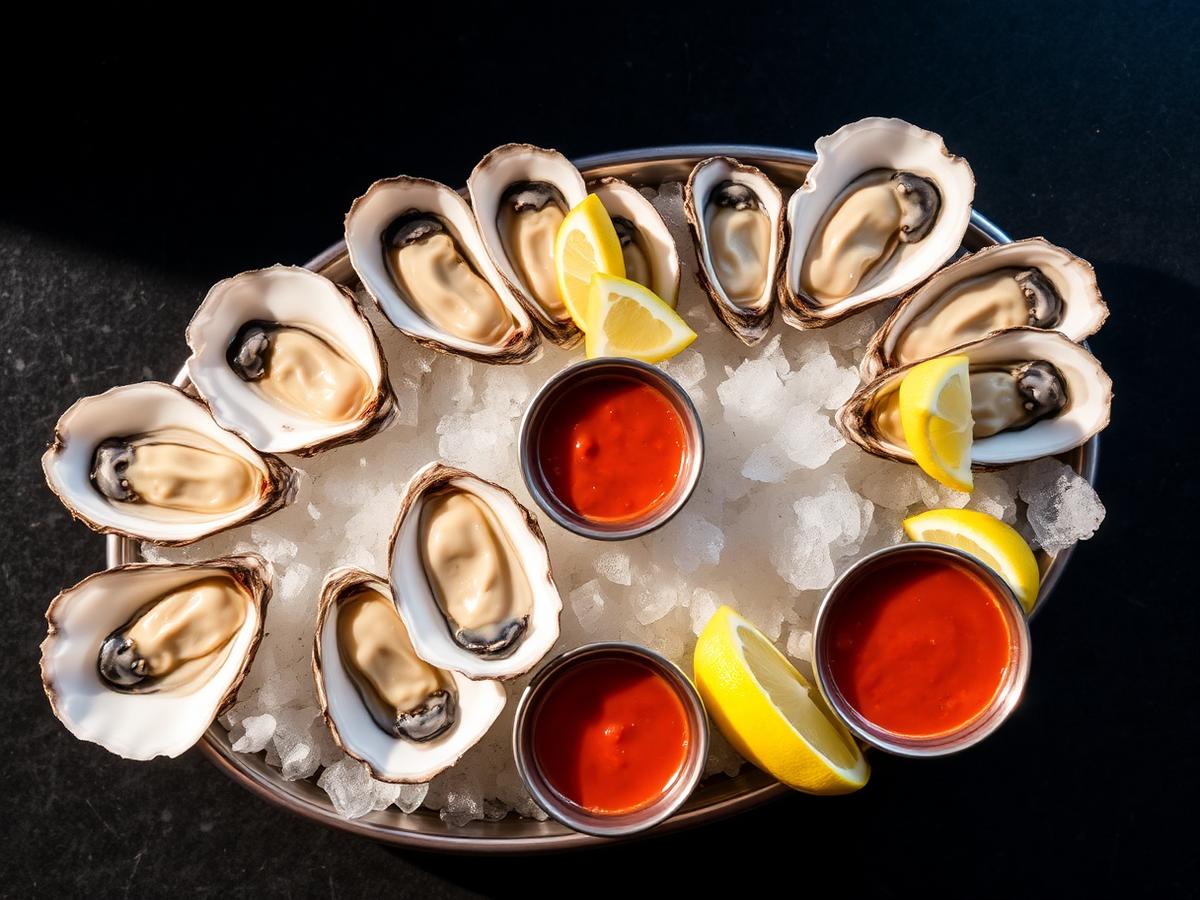 Oysters on the half shell